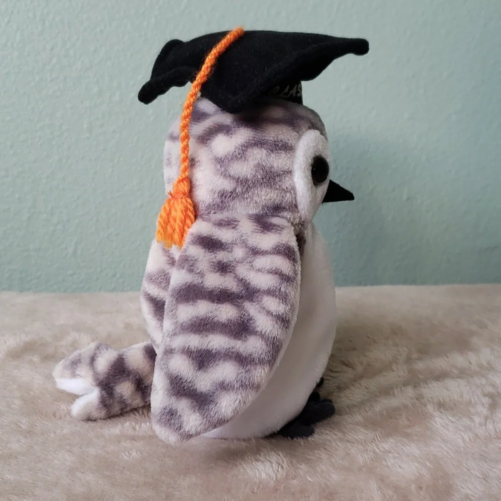 Wiser the Owl 🎓🦉Ty Beanie Baby Graduation Bird🦉 Gift Kids Toy Collectible NWT - Picture 10 of 12